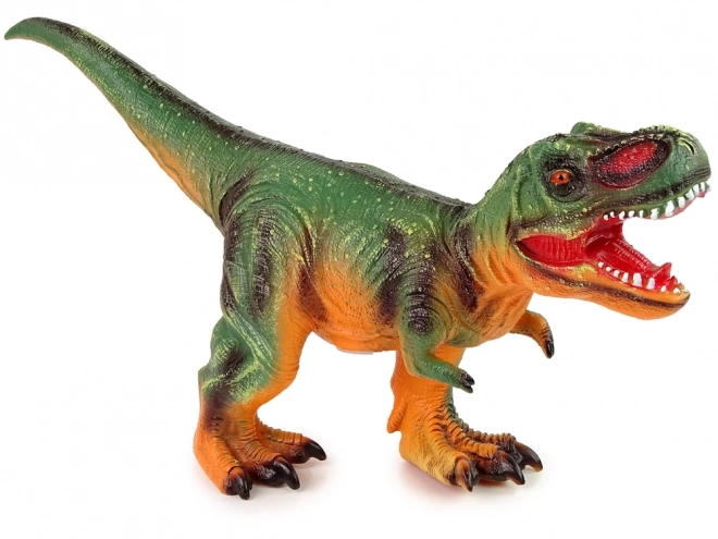 Grote dinosaurus Tyrannosaurus Rex Groen en oranje geluid 60 cm lang