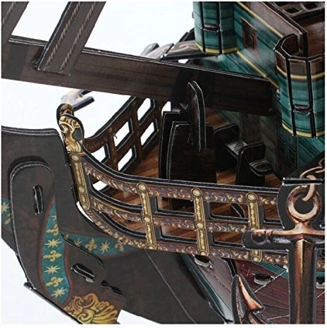 Realistische details van een historische galei
