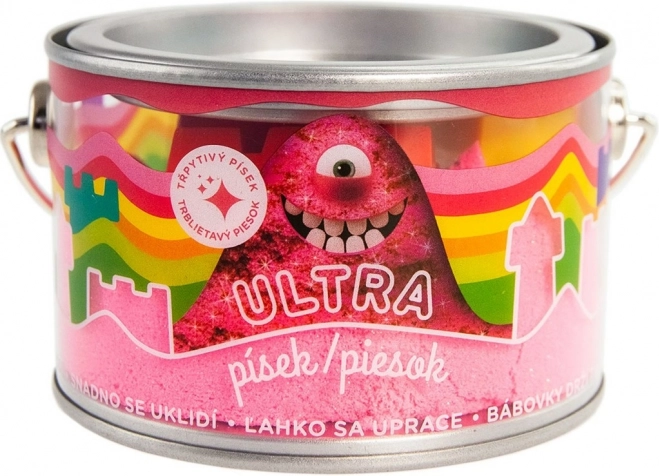 Sable cinétique ultra-fin avec paillettes 200 g – rose