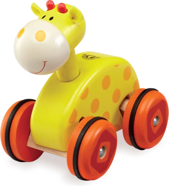 houten giraffe op wieltjes Wonderworld