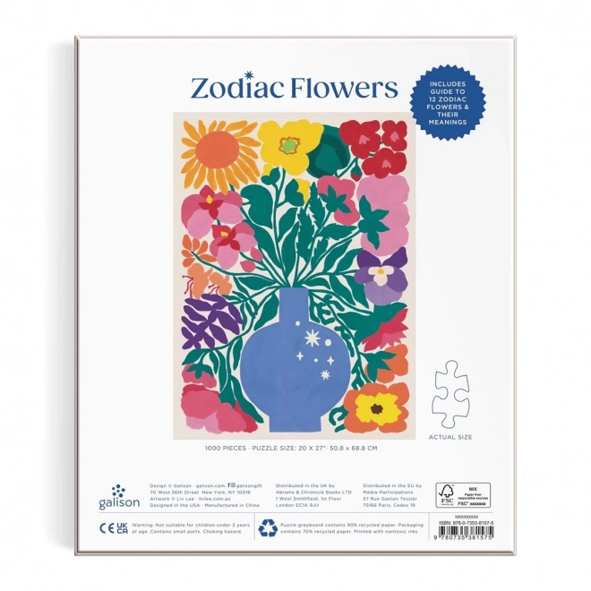 Puzzel Bloemen van de Dierenriem 1000 stukjes