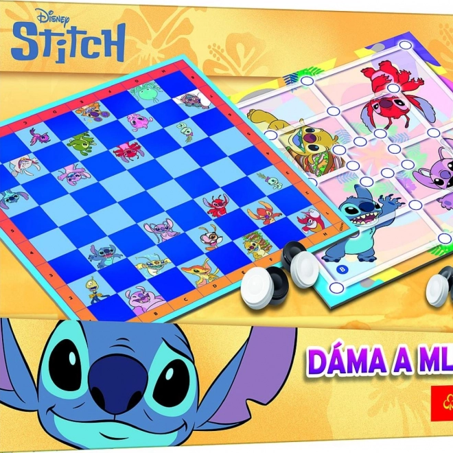 Dáma a Mlýn Lilo & Stitch jeu de société
