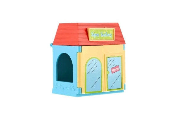 Maison en plastique avec un animal de compagnie