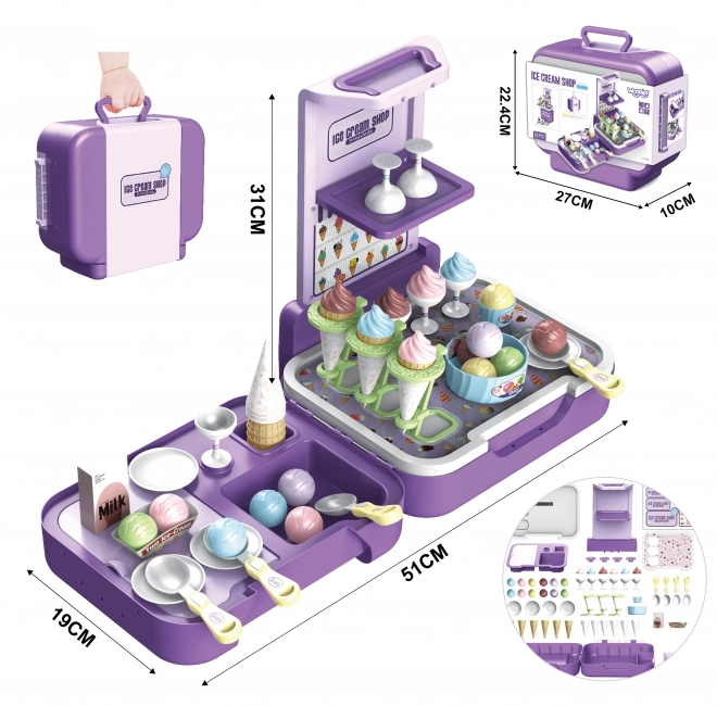 Woopie draagbare ijssalon 3-in-1 set 62st
