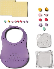 Baby Born bib with snap-on decorations