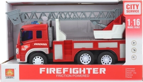 Feuerwehrauto mit Batterien