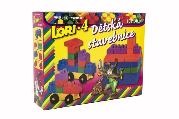 Jeu de construction LORI 4 plastique 100 pcs en boîte 23x25x20cm