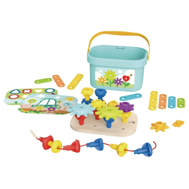 Woopie Green Constructie Box Motorisch Montessori 12v1