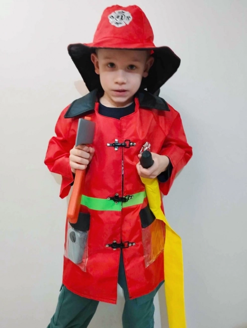 Carnaval kostuum brandweerman met walkietalkie 3-8 jaar