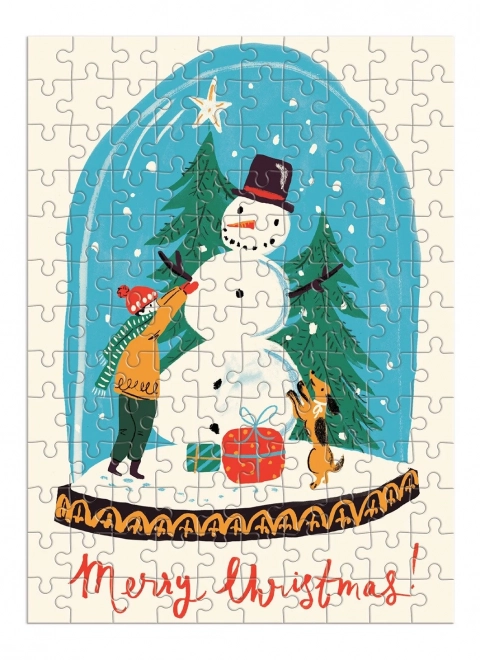 Winterpuzzle Schneeflocke GALISON 130 Teile