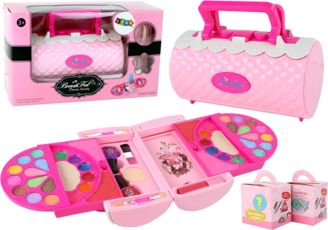 Rosa Kinderschmink-Set im Koffer