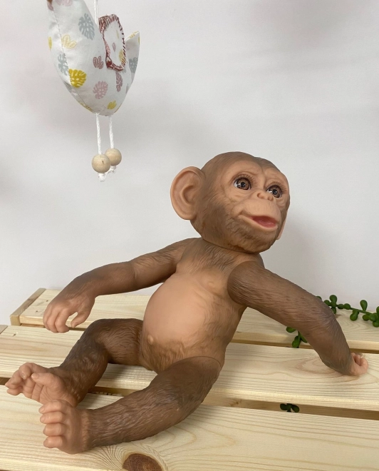 Guca 993 REBORN OPIĆKA - realistische aap baby met volledig vinyllichaam - 32 cm