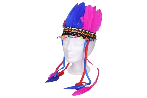 Set carnaval - Indiaanse hoofdband MIX