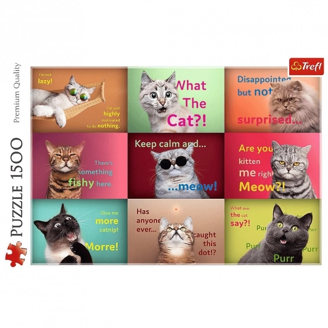 Puzzle 1500 Fun Cat Portraits