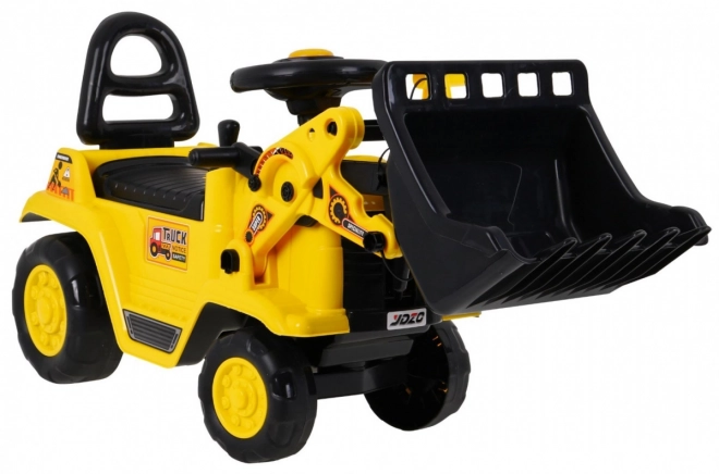 Children's Pedal Bulldozer with Helmet