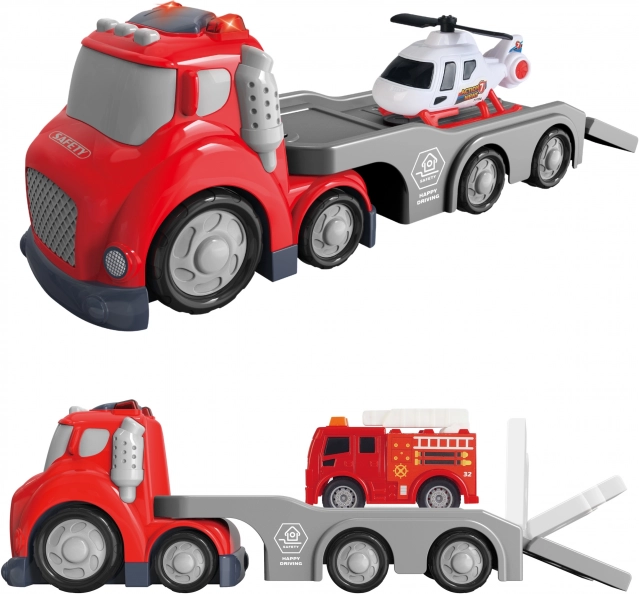 Rode Brandweerwagen CITY TRUCK met Geluids- en Lichteffecten
