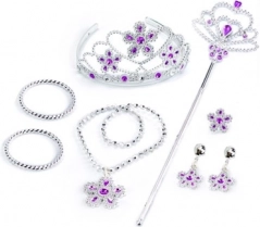 Roze set prinsessenaccessoires voor kinderen