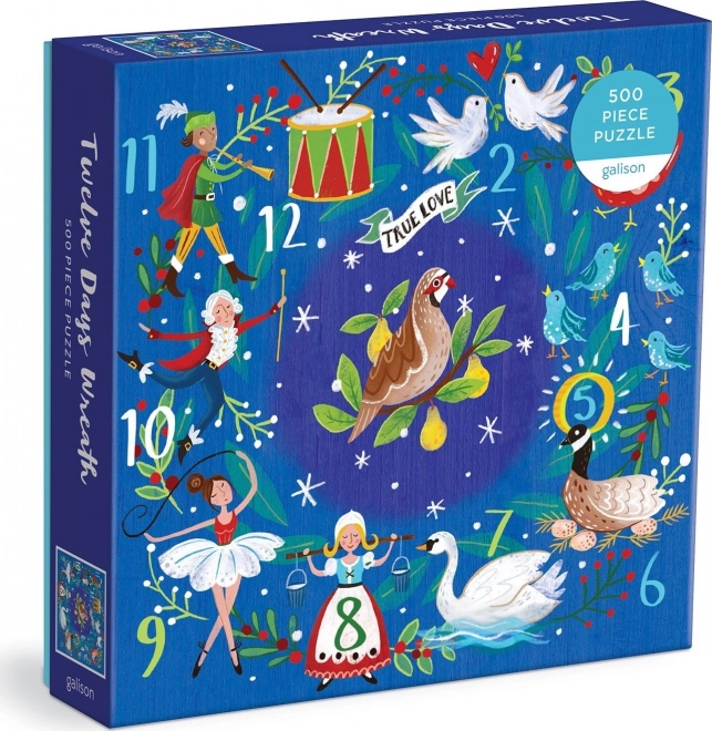 Galison puzzel Twaalf Kerstdagen