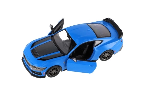 Auto Kinsmart 2024 Ford Mustang Dark Horse 1:38 metaal/kunststof 12,5cm 4 kleuren op trek-mechanisme 12st per doos