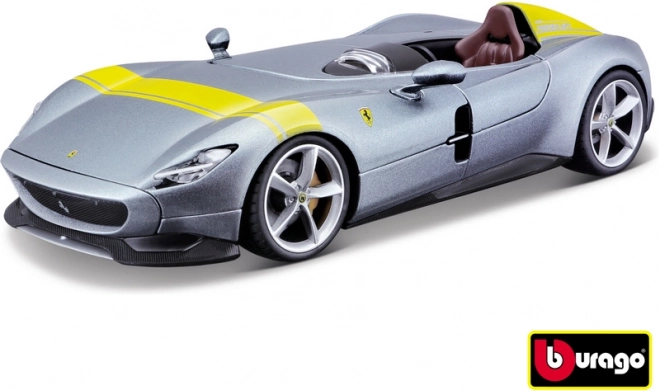 Ferrari Monza SP1 silver/blue metallic model 1:24