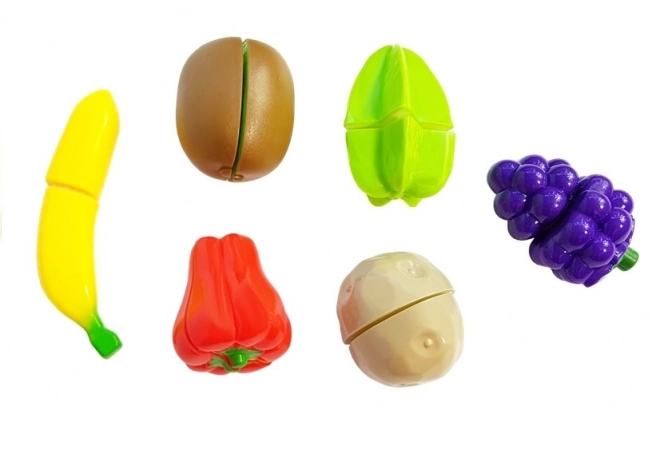 Kinderset fruit en groente om te snijden