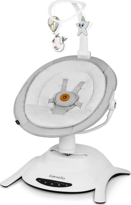 LIONELO Baby ligstoel Bella Set Grijs Beton 2v1