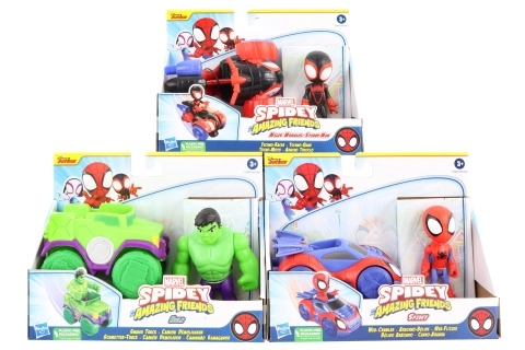 Voertuig en figuren Spider-Man voor avonturen
