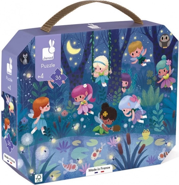 Puzzle in a Suitcase Night Fairies 36 Pieces