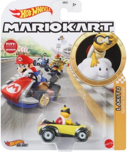Hot Wheels Mario Kart – Lakitu die-cast race car 1:64