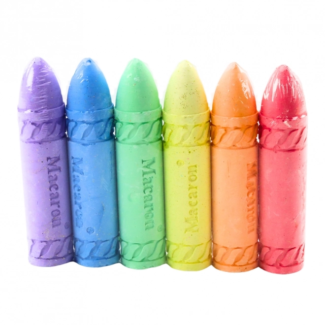 Neon krijt voor op het bord en de stoep - set van 6 stuks