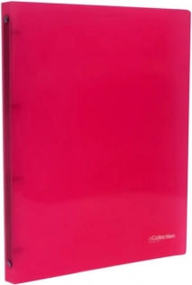 Classeur A4 à 4 anneaux eCollection rose