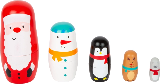 Small Foot wooden Christmas nesting dolls