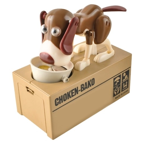 Honden spaarpot lichtbruin