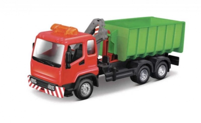 Bburago service vehicle with hook lift and crane 1:43