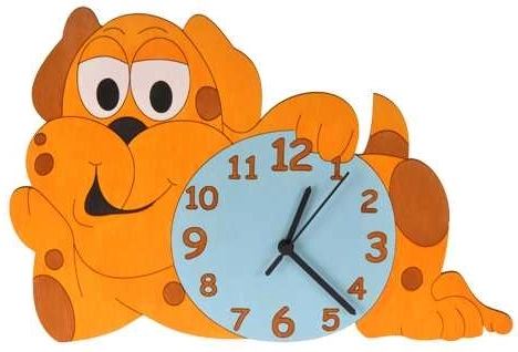 Houten kinderklokje Hondje
