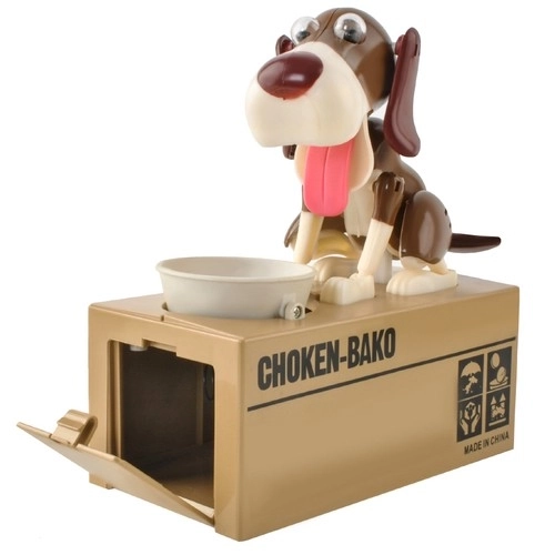 Honden spaarpot lichtbruin