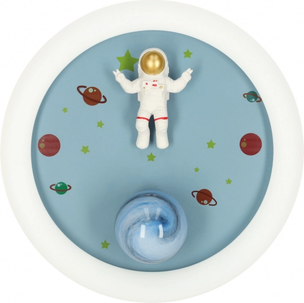 Dimbare LED plafondlamp voor kinderkamer met astronaut
