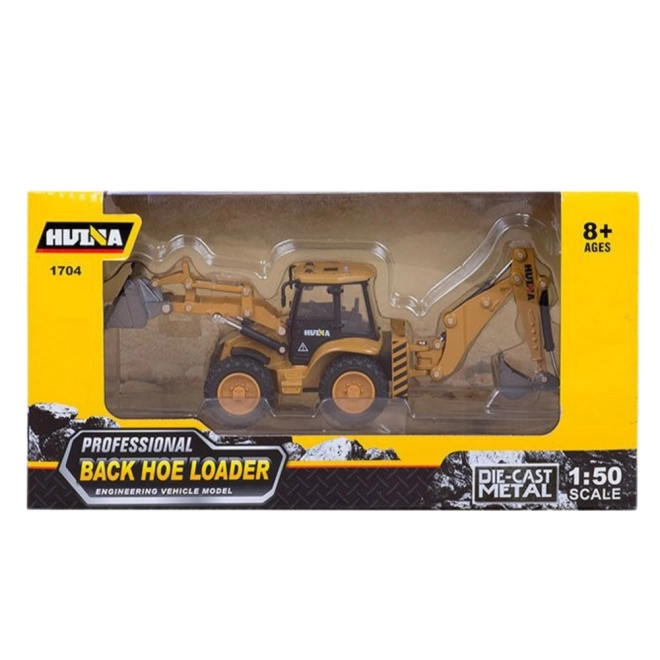 Metall-Teleskoplader Huina Gelb 1:50