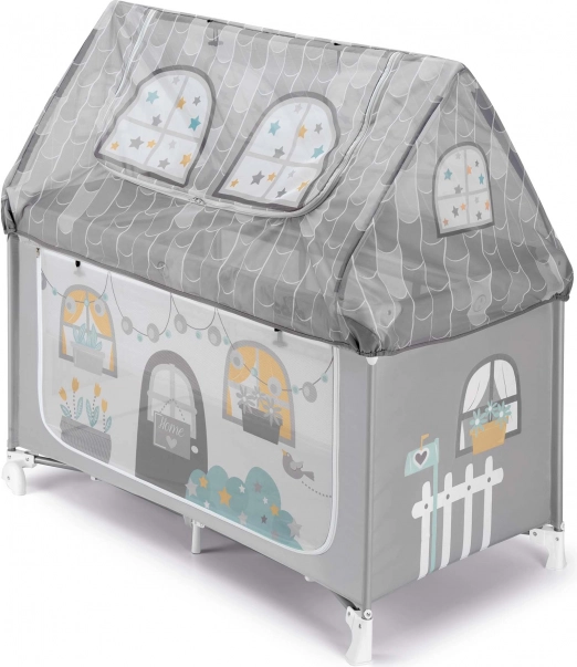 Kinderbedje Huisje Daily Dolci Sogni grijs