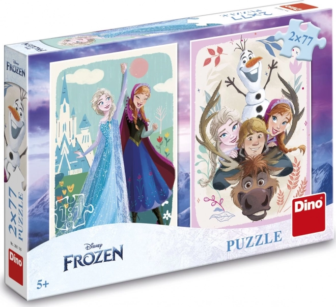 Puzzel Frozen: Anna en Elsa 2x77 stukjes