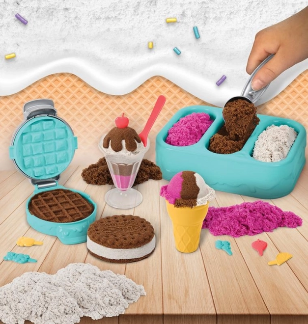Kinetisch zand geurende koepelvormige ijsjes