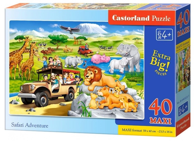 Avontuur op Safari MAXI-puzzel