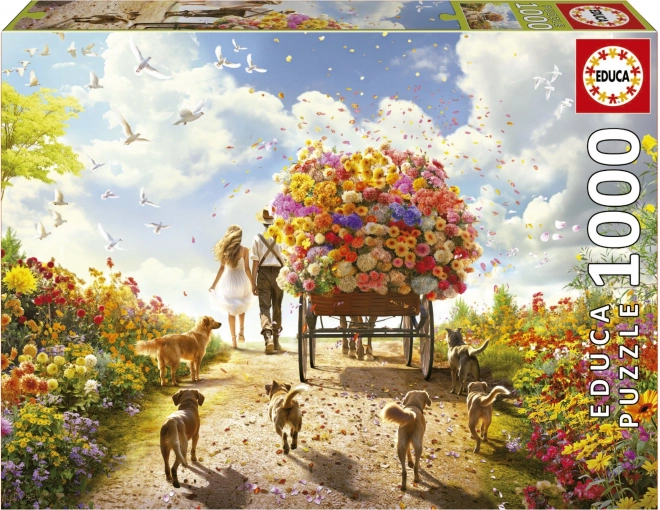 Educa puzzel Bloemenbezorging 1000 stukjes