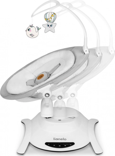 LIONELO Baby ligstoel Bella Set Grijs Beton 2v1