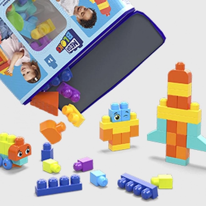 Mega Blocks Echt Grote Zak Met Blokken - Blauw (150 Delen)