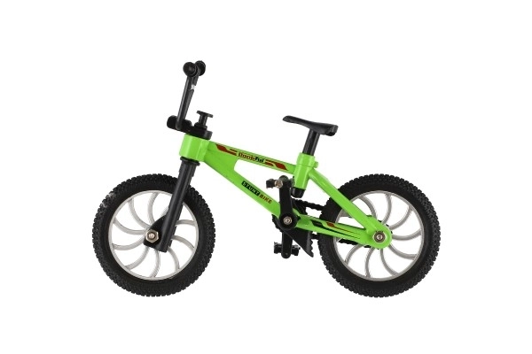 Vingertop fiets 10cm schroefbaar plastic 3 kleuren op kaart 17x21x4cm