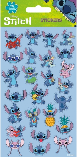 Reusable Stickers Lilo and Stitch Blue