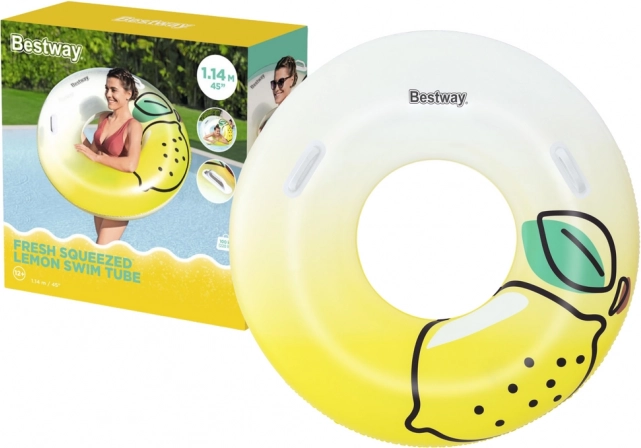Anneau de natation gonflable Cytrynka avec poignées 114 cm Bestway