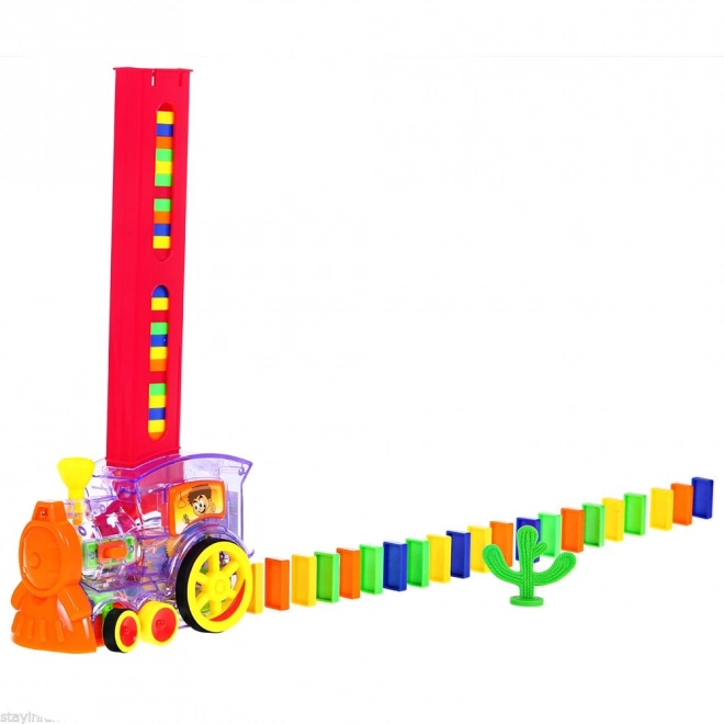 Interaktive Lokomotive mit Domino-Effekt