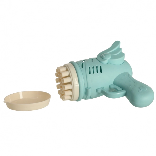 Bellenpistool met vleugels blauw